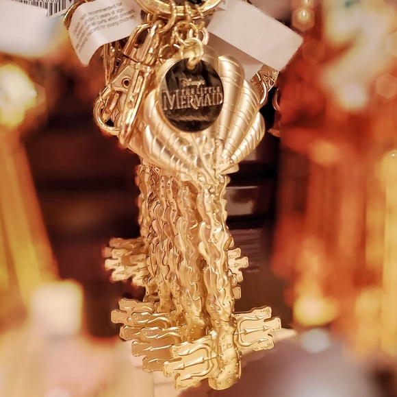DISNEY PARKS LITTLE MERMAID KEY KEYCHAIN - Picture 2 of 5